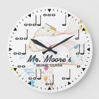Musiknote Personalizable Wand-Uhr Große Wanduhr