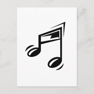 Musiknote Postkarte