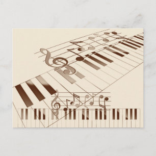 Musiknote Postkarte