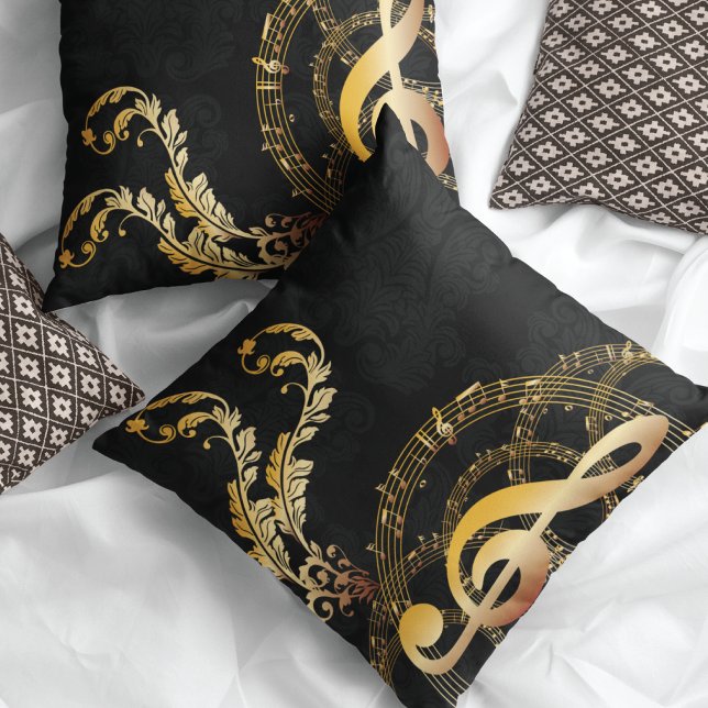 Musiknote Royal Design Kissen (Von Creator hochgeladen)