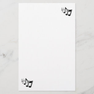 Musiknote stationär briefpapier