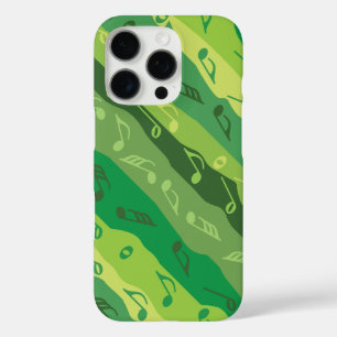 Musiknote Streifen Grüntöne iPhone 16 Pro Hülle