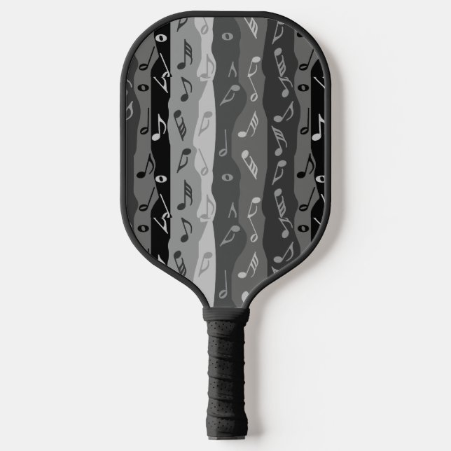 Musiknote Streifen Pickleball Schläger (Vorderseite)