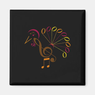 Musiknote Symbol Türkei Musiklehrer Thanksgivin Magnet