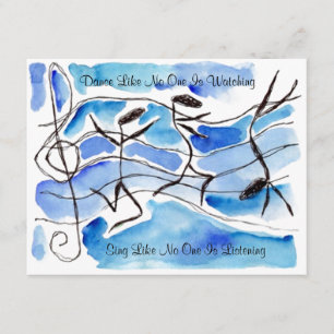 Musiknote-Tänzer-Tanz singen Party Einladung