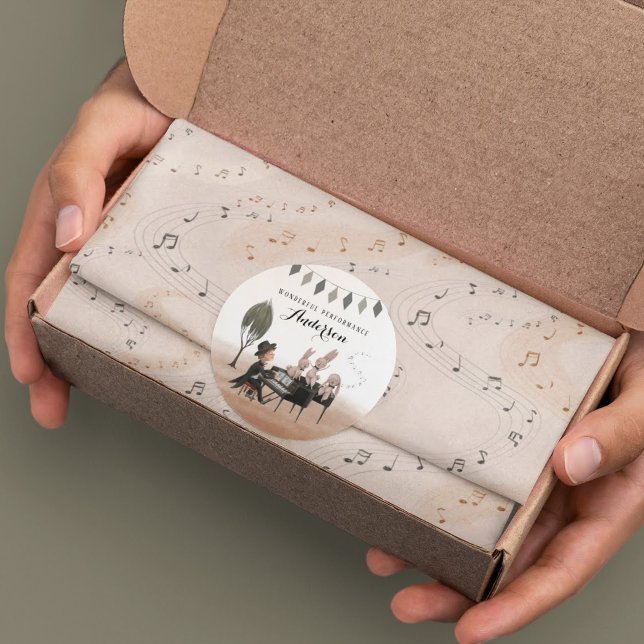 Musiknote Tissue Paper Seidenpapier (Congratulate a special musician with this music note tissue paper! Matching collection available! )