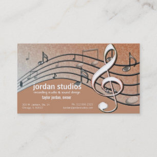 Musiknote Visitenkarte