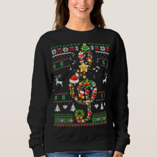 Musiknote Weihnachten Ugly Sweater Musical Teacher Sweatshirt