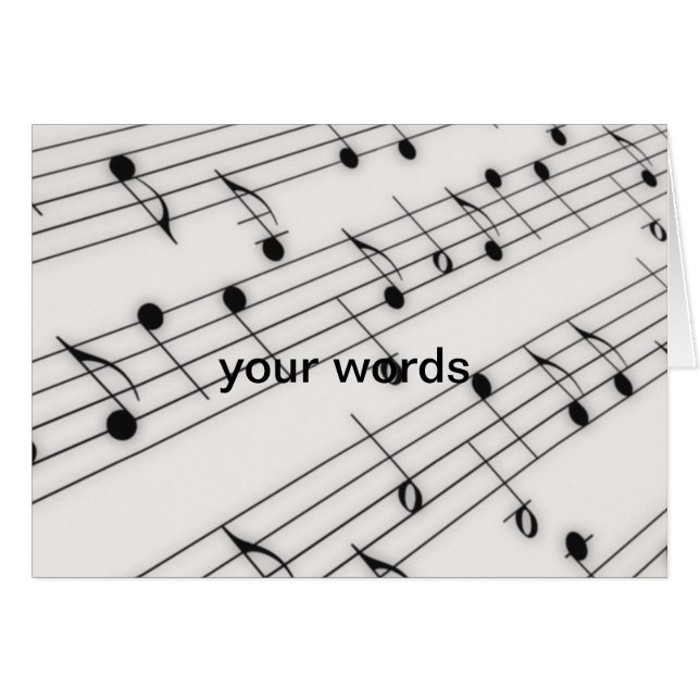 Musiknoten (Vorderseite (Horizontal))