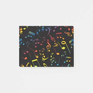 Musiknoten 5 post-it klebezettel