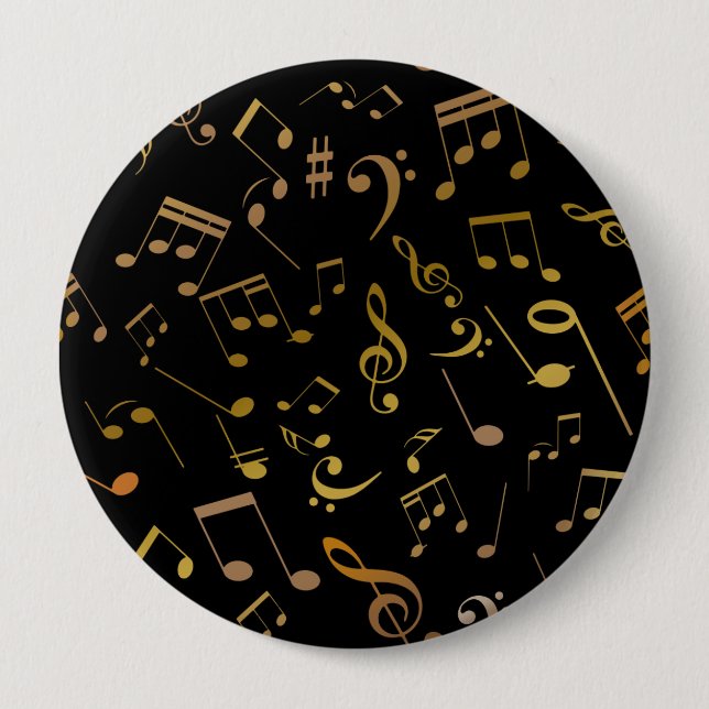 Musiknoten 6 button (Vorderseite)