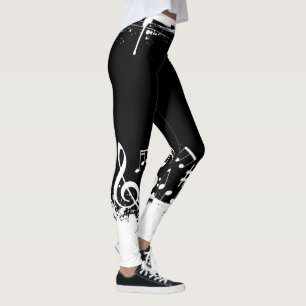 Musiknoten abstrakt leggings