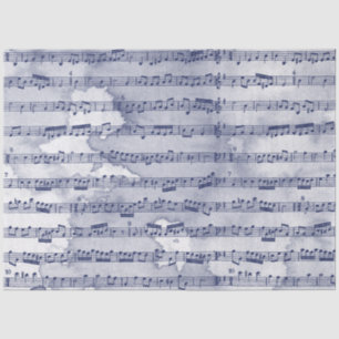Musiknoten Aquarell Seidenpapier