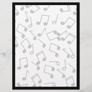 Musiknoten auf Leertaste (Hintergrundfarbe hinzufü Flyer