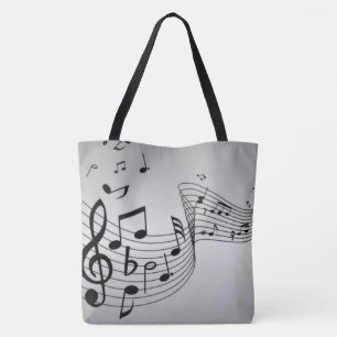 Musiknoten auf Silber