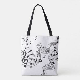 Musiknoten auf Weiß