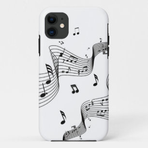 Musiknoten auf Weiß Case-Mate iPhone Hülle