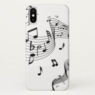 Musiknoten auf Weiß Case-Mate iPhone Hülle