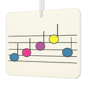 Musiknoten Autolufterfrischer