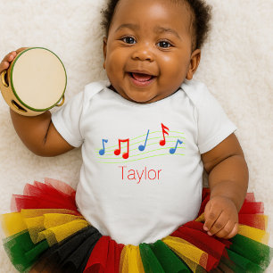 Musiknoten Baby Strampler