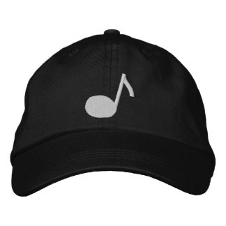 Musiknoten bestickte Mütze Baseballkappe