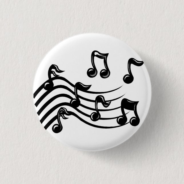 Musiknoten Button (Vorderseite)