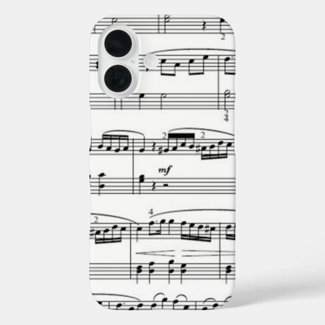 Musiknoten Case-Mate iPhone Hülle (Rückseite)
