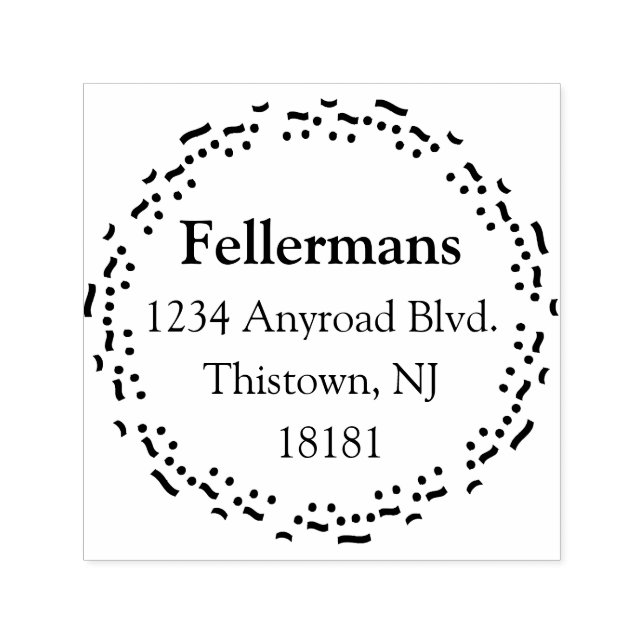 Musiknoten Circle Permastempel (Design)