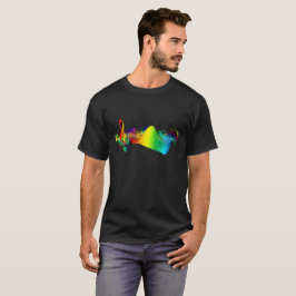 Musiknoten Farblich Abstrakt T-Shirt