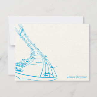 Musiknoten Flachbildschirm (blau)