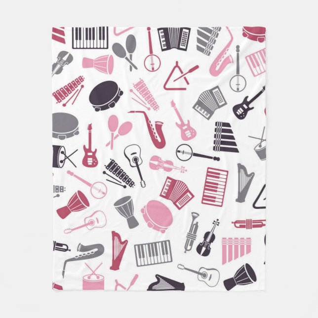 Musiknoten Fleecedecke (Vorderseite)