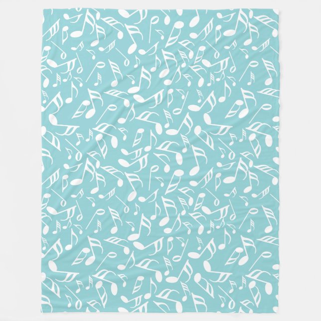 Musiknoten Fleecedecke (Vorderseite)