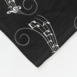 Musiknoten Fleecedecke
