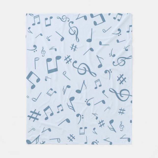 Musiknoten Fleecedecke (Vorderseite)