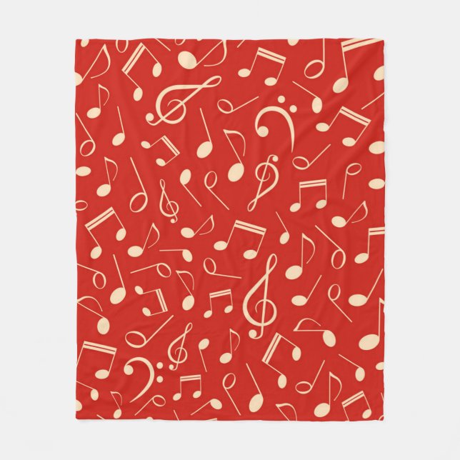 Musiknoten Fleecedecke (Vorderseite)