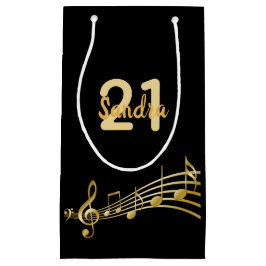 Musiknoten für die Geburtstagspartei Kleine Geschenktüte