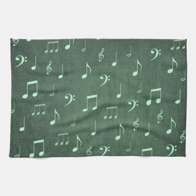 Musiknoten Geschirrtuch (Horizontal)