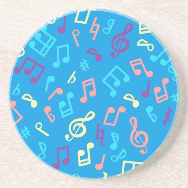 Musiknoten Getränkeuntersetzer (Vorne)