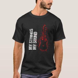 Musiknoten Gitarre. Meine Strings, mein Klang. T-Shirt