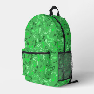 Musiknoten Green Bedruckter Rucksack