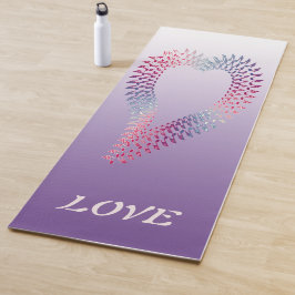 Musiknoten Herzkreieren Yogamatte