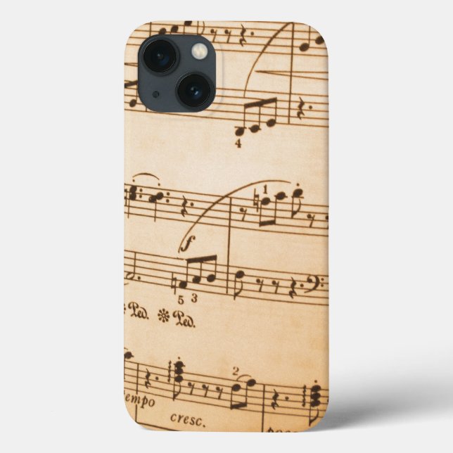 Musiknoten Hintergrund Case-Mate iPhone Hülle (Rückseite)