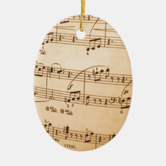 Musiknoten Hintergrund Keramikornament