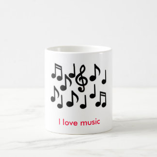 Musiknoten, i-Liebemusik Tasse