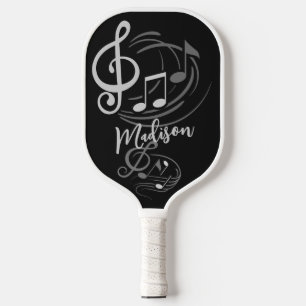 Musiknoten individuelle Name Pickleball Schläger