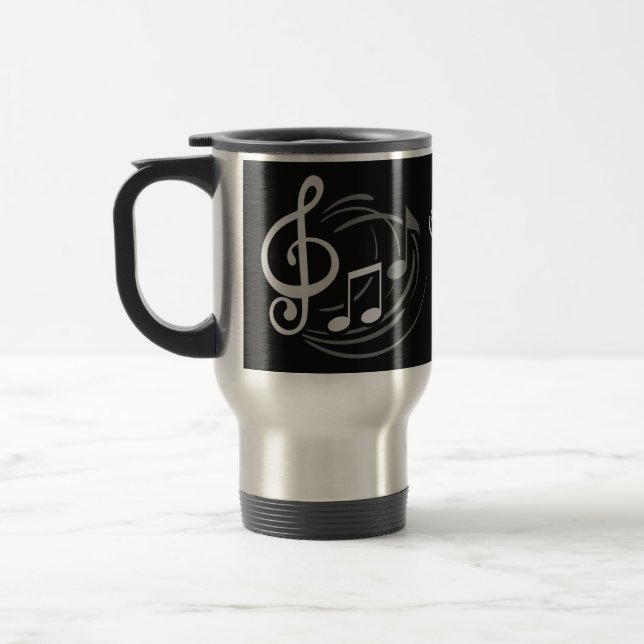 Musiknoten individuelle Name Tasse (Links)