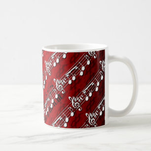 Musiknoten Kaffeetasse