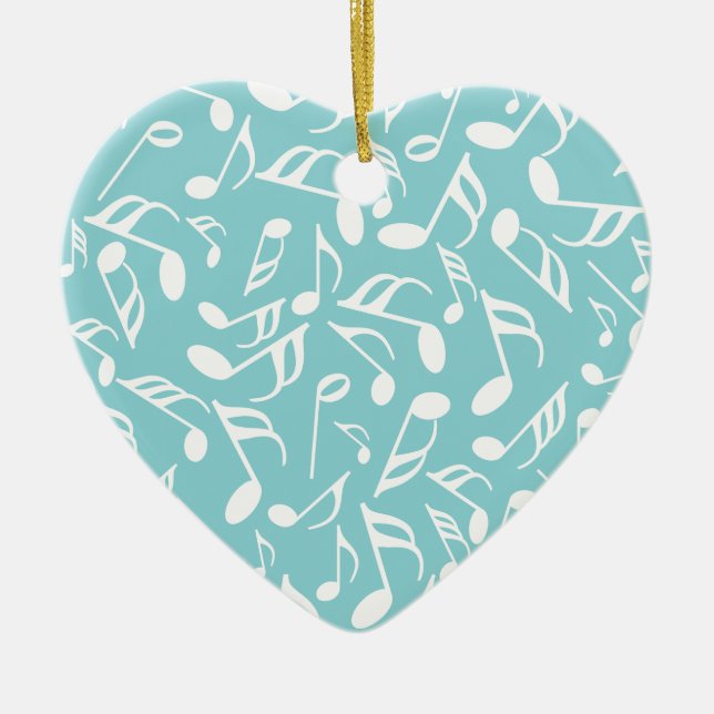 Musiknoten Keramik Ornament (Vorne)