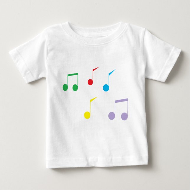 Musiknoten Kleinkind Langschläfer T - Shirt (Vorderseite)