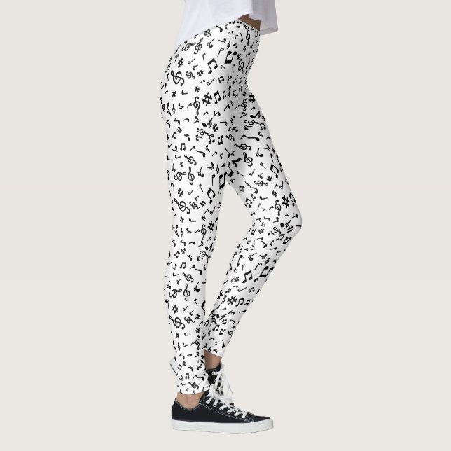 Musiknoten Leggings (Rechts)